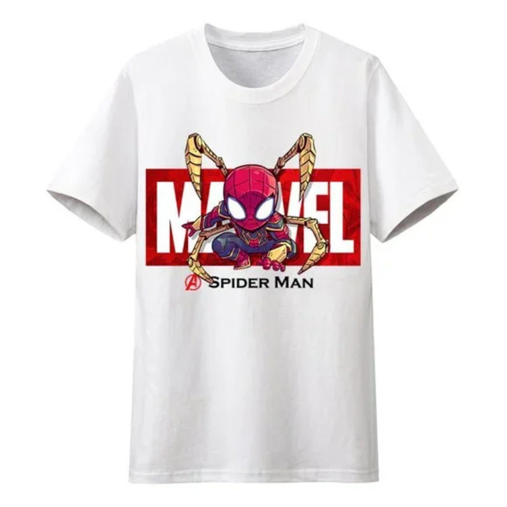 Marvel Hero Cartoon Kids Summer Graphic Casual T-Shirt